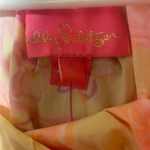 Lilly Pulitzer Jesiba Romper in Calla Yellow/Floral Coral NWT S - Picture 12 of 12